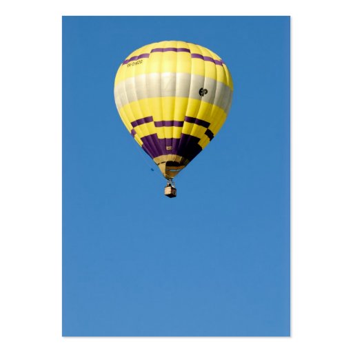 Air-balloon in blue sky business card template