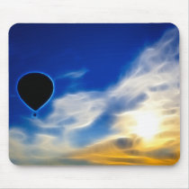 Air Balloon Silhouette - Mousepad mousepads