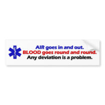 Air/Blood bumper stickers