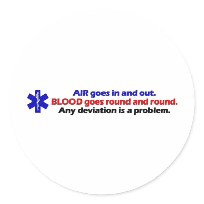Air/Blood Sticker by captainbob