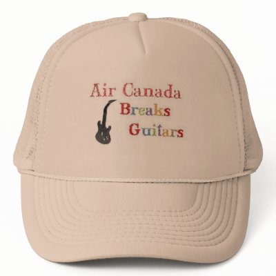 Air Canada Breaks Guitars Trucker Hat by bjaes01