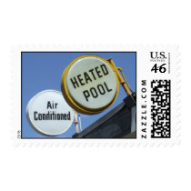 Air Conditioned HEATED POOL - First Class USPS Sta Postage Stamp