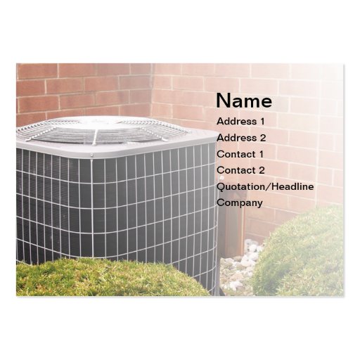 air conditioner business card (front side)