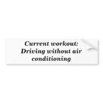 Air Conditioning Bumper Sticker