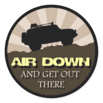 AIR DOWN ROUND STICKER