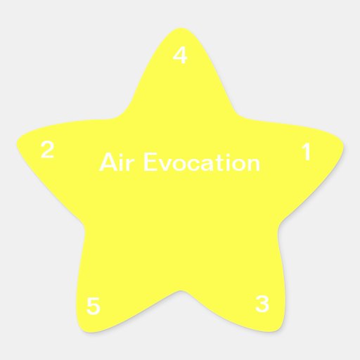 Air Evocation Star Sticker