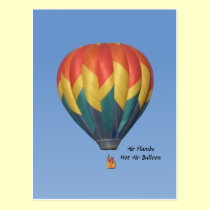 Air Flambe Hot Air Balloon Postcard postcards