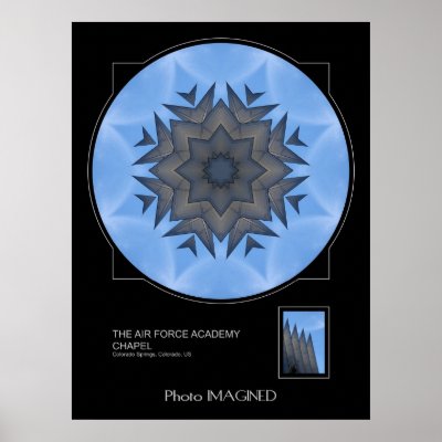 AIR FORCE ACADEMY CHAPEL, COLORADO SPRINGS, CO, US PRINT by PhotoIMAGINED