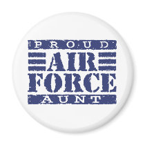 Air Force Aunt Fridge Magnets