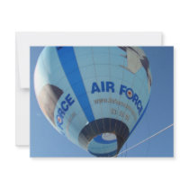 Air Force Balloon invitations