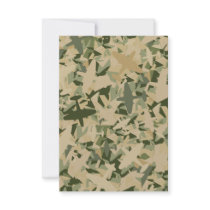 Air Force Camouflage RSVP Card Personalized Invite