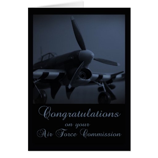 Air Force Commissioning Congratulations Card - Haw | Zazzle