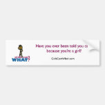 Air Force Girl Bumper Sticker