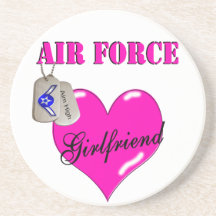 Air Force Girlfriend  Coaster