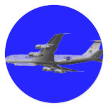 AIR FORCE JET AIRCRAFT ROUND STICKERS