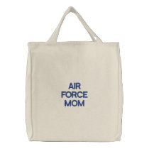 Air Force Mom Embroidered Bag