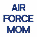 Air Force Mom Embroidered Hoodie