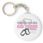 Air Force Mom flowers Keychain