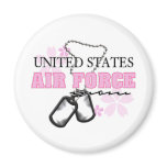 Air Force Mom flowers Magnet