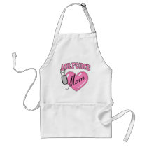 Air Force Mom Heart N Dog Tag Aprons