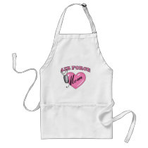 Air Force Mom Heart N Dog Tag aprons
