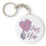 Air Force Mom Heart N Star Key Chains
