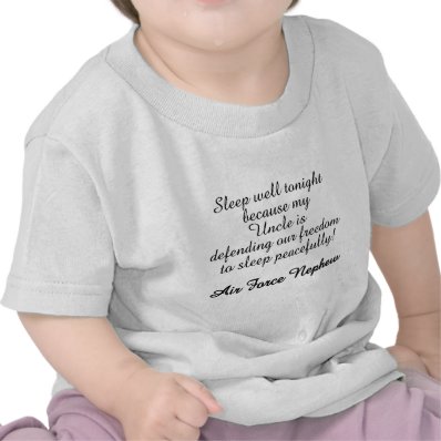 Air Force Nephew Sleep Well Uncle T-shirt