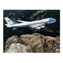 Air Force One over Mt. Rushmore Postcards