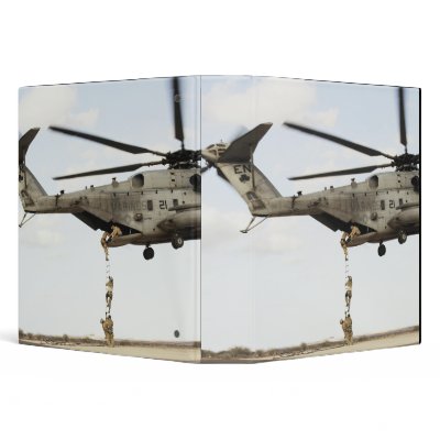 Air Force pararescuemen conduct a combat insert 4 Vinyl Binders by stocktrek