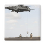 Air Force pararescuemen conduct a combat insert Fridge Magnet