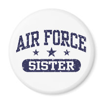 Air Force Sister Fridge Magnet