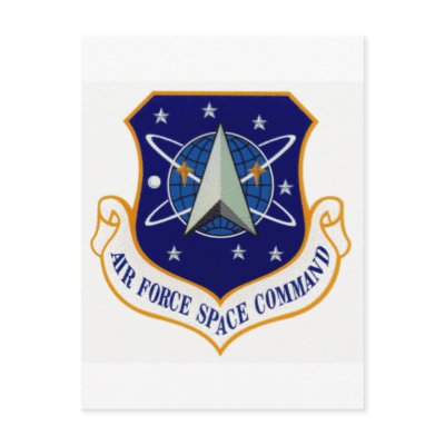 Air_Force_Space_Command_Shield Post Cards by militaryshields