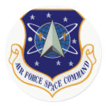 Air_Force_Space_Command_Shield Round Sticker