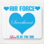 Air Force Sweetheart Love Is In The Air Mouse Pads