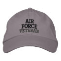 "Air Force Veteran" embroidered hats by cowboyannie "Air Force Veteran" embroidered hats