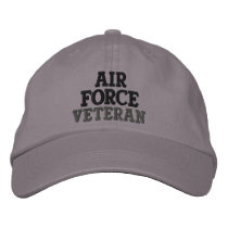 "Air Force Veteran" embroidered hats by cowboyannie "Air Force Veteran" embroidered hats