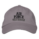 "Air Force Veteran" Embroidered Baseball Caps