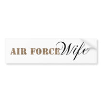 Air Force Wife Bumper Sticker bumper stickers by American_Attitude Air Force Wife Bumper Sticker bumper stickers