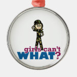 Air Force Woman Christmas Tree Ornaments