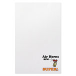 air horns are super stationery