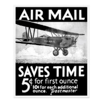 Air Mail Poster - Vintage posters