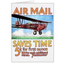 Air Mail Saves Time Cards