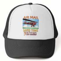 Air Mail Saves Time Hats