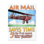 Air Mail Saves Time postcards