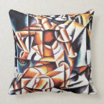 Air Man Space, by Lyubov Popova Throw Pillow