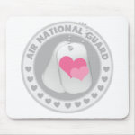 Air National Guard Love Mouse Pads