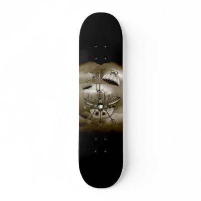 Air Piracy Skate Deck by Seymourart