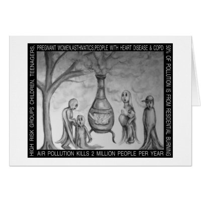 AIR POLLUTION GREETING CARDS by mcathi19