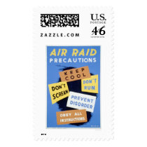 Air Raid Precautions 1941 WPA Stamps