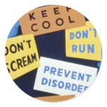 Air raid precautions sign (1943) sticker stickers